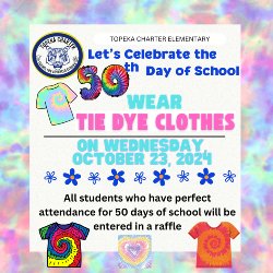 50 days of school flyer