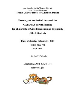 GATE SAS Meeting Flyer