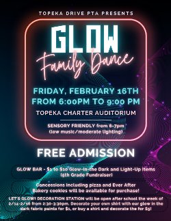 glow family dance flyer