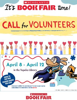 Book Fair Volunteers Needed Flyer