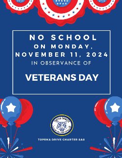 Veterans Day No School Flyer