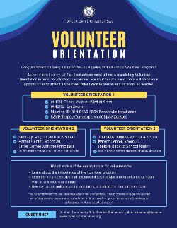 volunteer orientation flyer