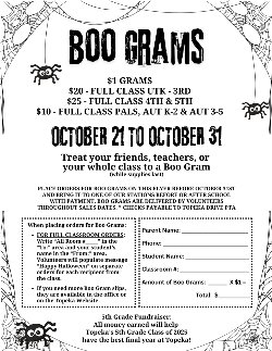 boo grams flyer