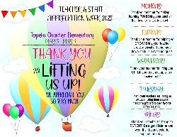 Teacher Appreciation Week 2025 Flyer
