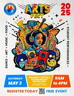 LAUSD Arts Fest 2025 Flyer