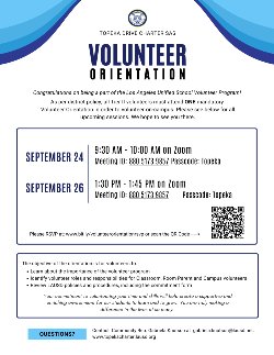 Volunteer Orientation Flyer