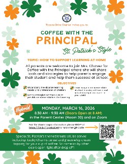 March 2026 Coffee with the Principal Flyer