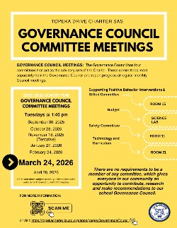 Governance Council Committee Meetings Flyer