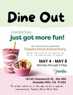 PTA Dine Out May 2026 Flyer